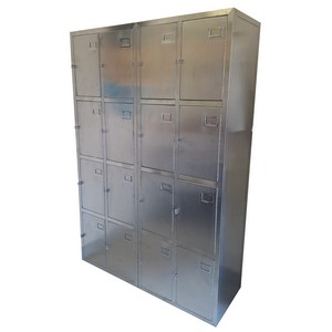 SS044a不銹鋼儲物櫃(橫4直4)共16格