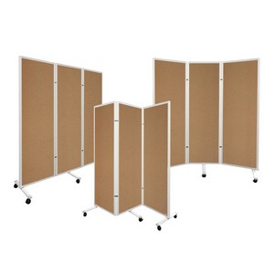 MCB3三折式活動水松面展板屏風