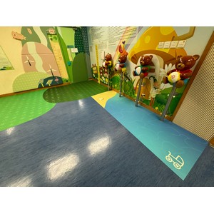  地面貼裝飾地貼連設計(黃大仙區政府部門)