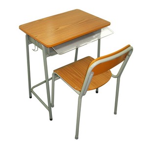 STC043a木面學生檯(透明膠片可鎖櫃桶)